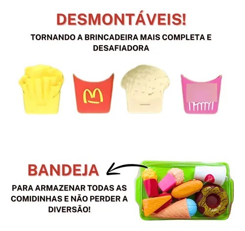 KIT COMIDINHAS FAST FOOD